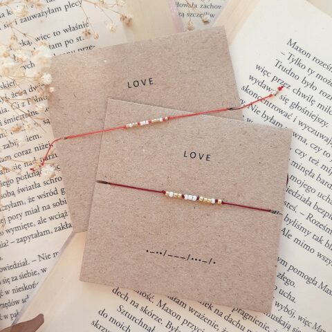 Bransoletka alfabet Morse'a LOVE - obrazek 3