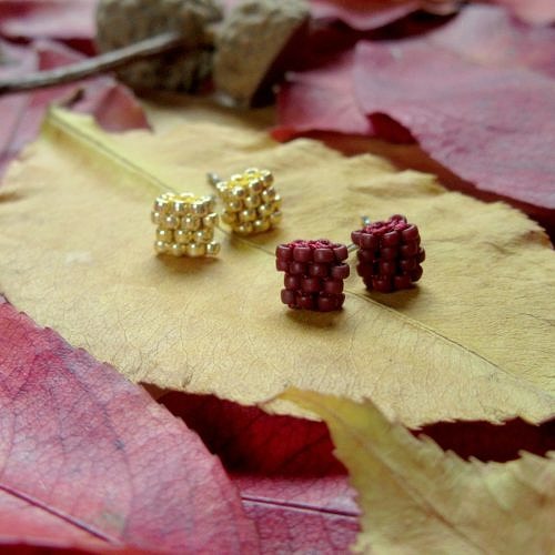 kolczyki sztyfty handmade warszawa