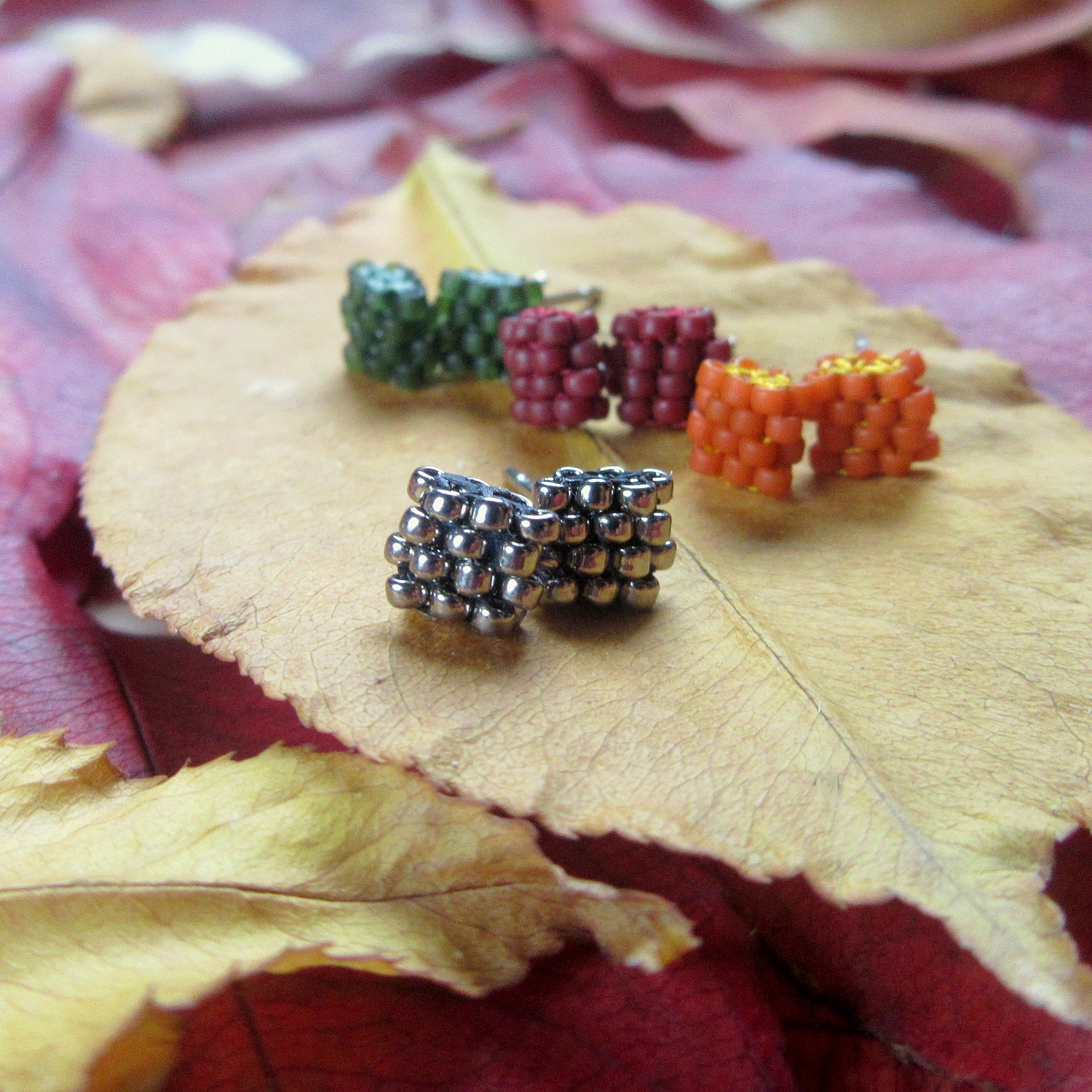 kolczyki sztyfty handmade warszawa