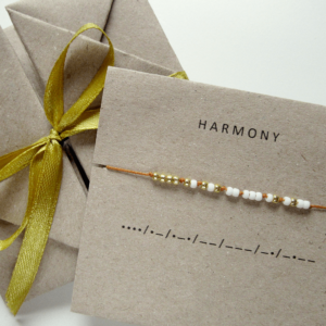 Bransoletka alfabet Morse’a HARMONY