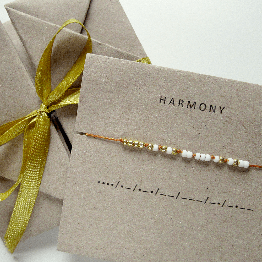bransoletka alfabet morse harmony