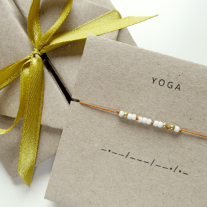 Bransoletka alfabet Morse’a YOGA