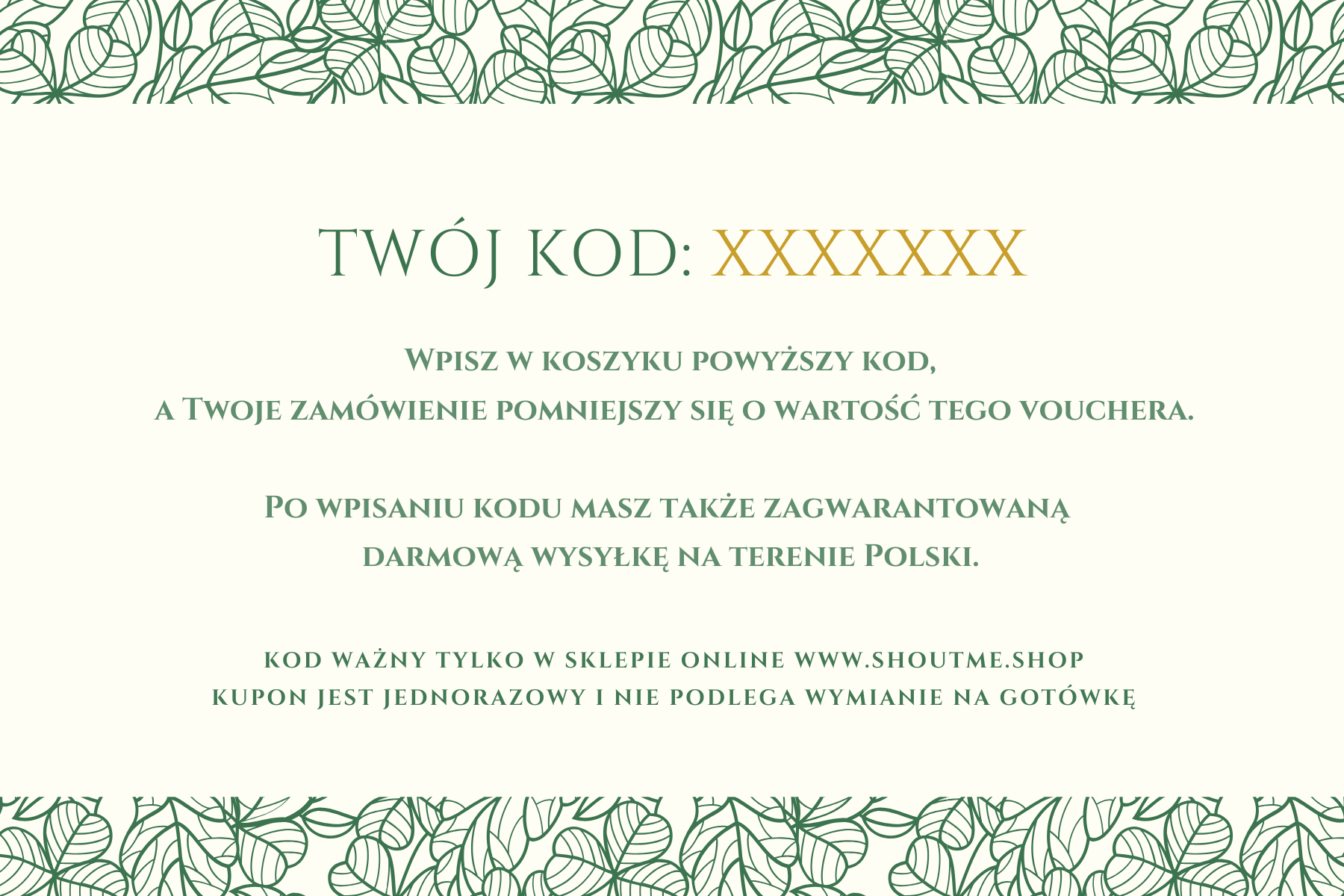 Voucher prezentowy + darmowa wysyłka - obrazek 3