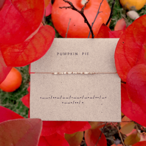 Bransoletka alfabet Morse’a PUMPKIN PIE