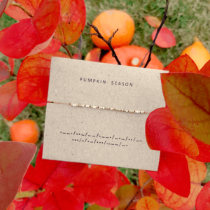Bransoletka alfabet Morse’a PUMPKIN SEASON