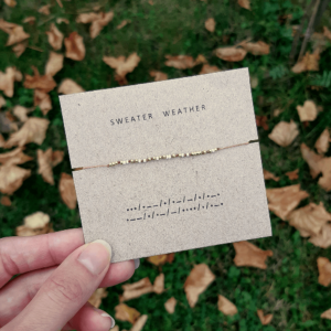 Bransoletka alfabet Morse’a SWEATER WEATHER
