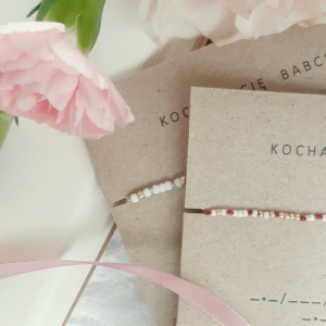 Bransoletka alfabet Morse’a KOCHAM CIĘ BABCIU