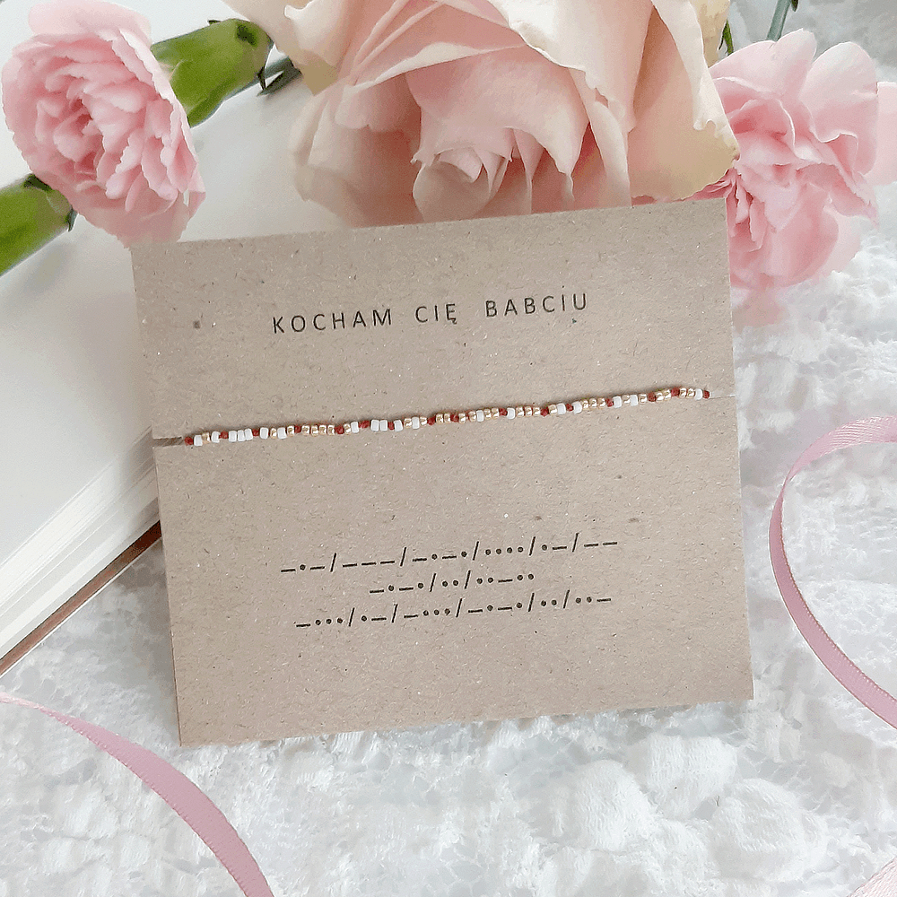 Bransoletka Kocham Cię babciu