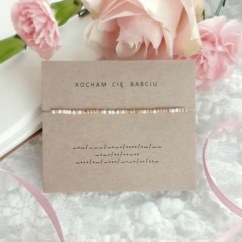 Bransoletka Kocham Cię babciu