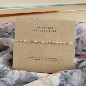 Bransoletka alfabet Morse’a NAJLEPSZA NAUCZYCIELKA