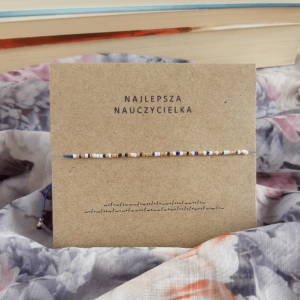 Bransoletka alfabet Morse’a NAJLEPSZA NAUCZYCIELKA