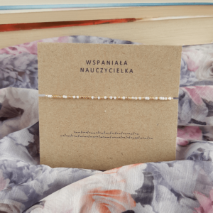 Bransoletka alfabet Morse’a WSPANIAŁA NAUCZYCIELKA
