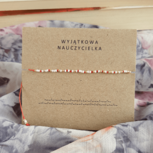 Bransoletka alfabet Morse’a WYJĄTKOWA NAUCZYCIELKA