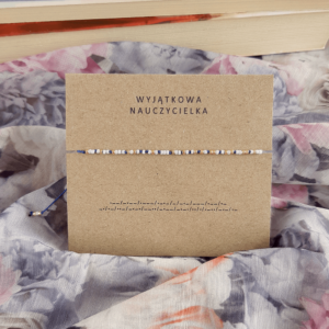 Bransoletka alfabet Morse’a WYJĄTKOWA NAUCZYCIELKA
