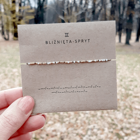 bransoletka znak zodiaku bliźnięta