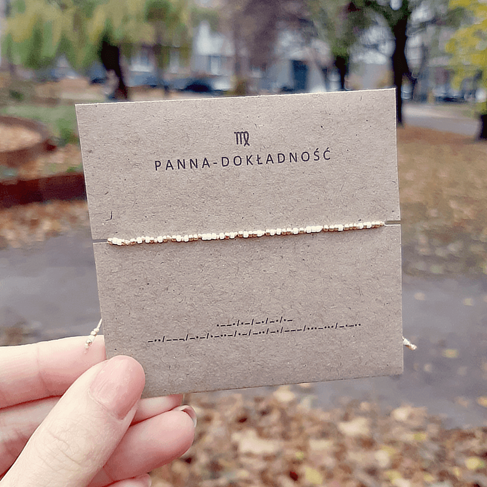 bransoletka znak zodiaku panna