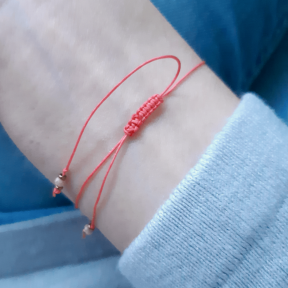 bransoletka złote serce z hematytu rodochrozyt i kwarc z czarnym turmalinem