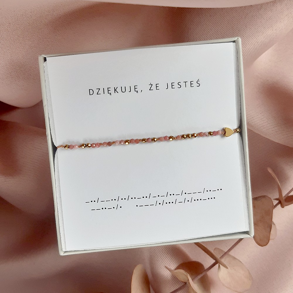 bransoletka morse dziekuje ze jesteś