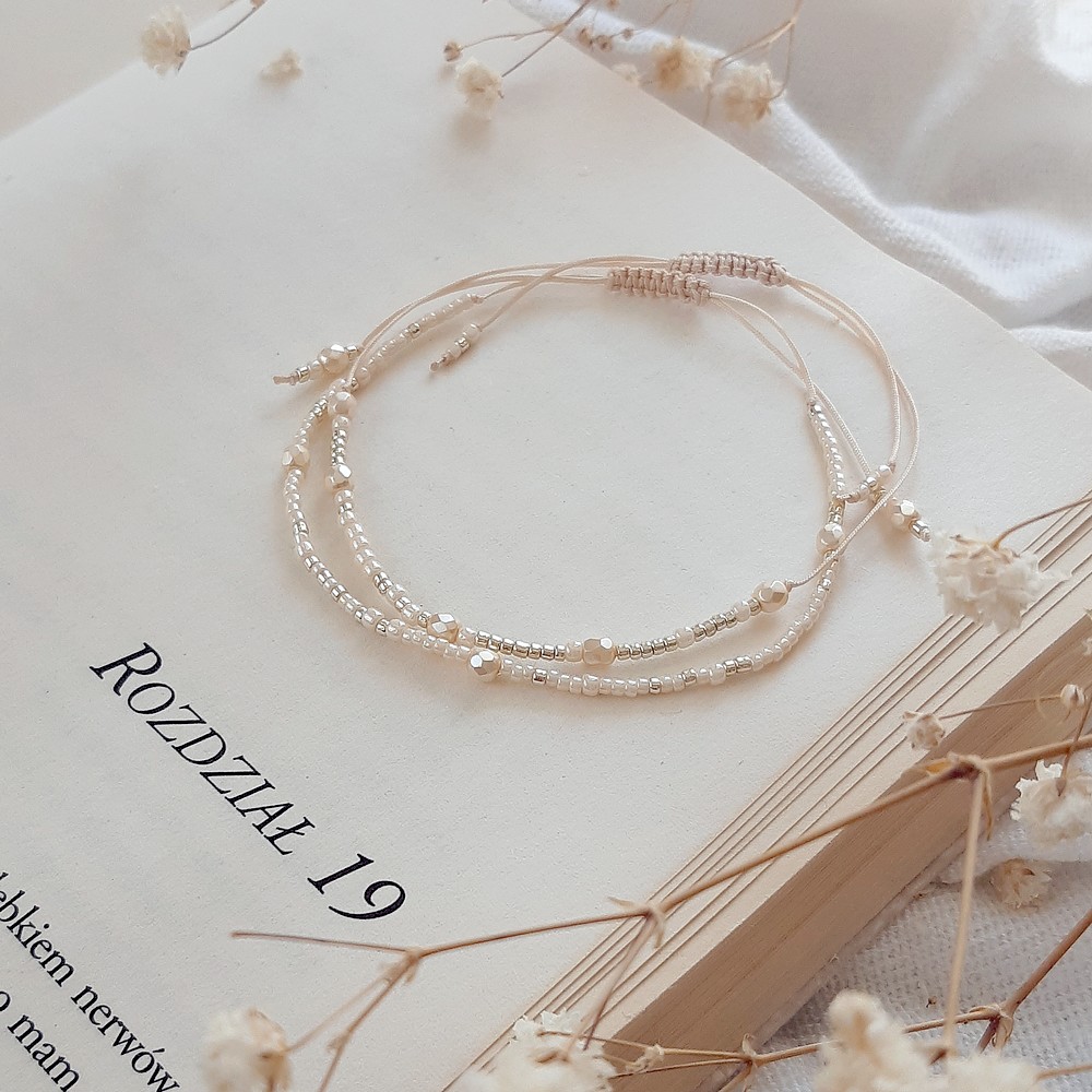 Komplet bransoletek z alfabetu Morse'a Be Your Best Self - obrazek 5