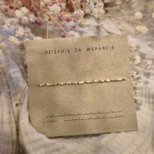 Bransoletka dziękuję za wsparcie z alfabetu Morse’a