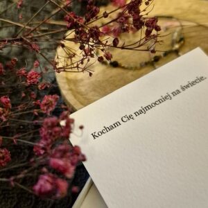 Karteczka z osobistą dedykacją